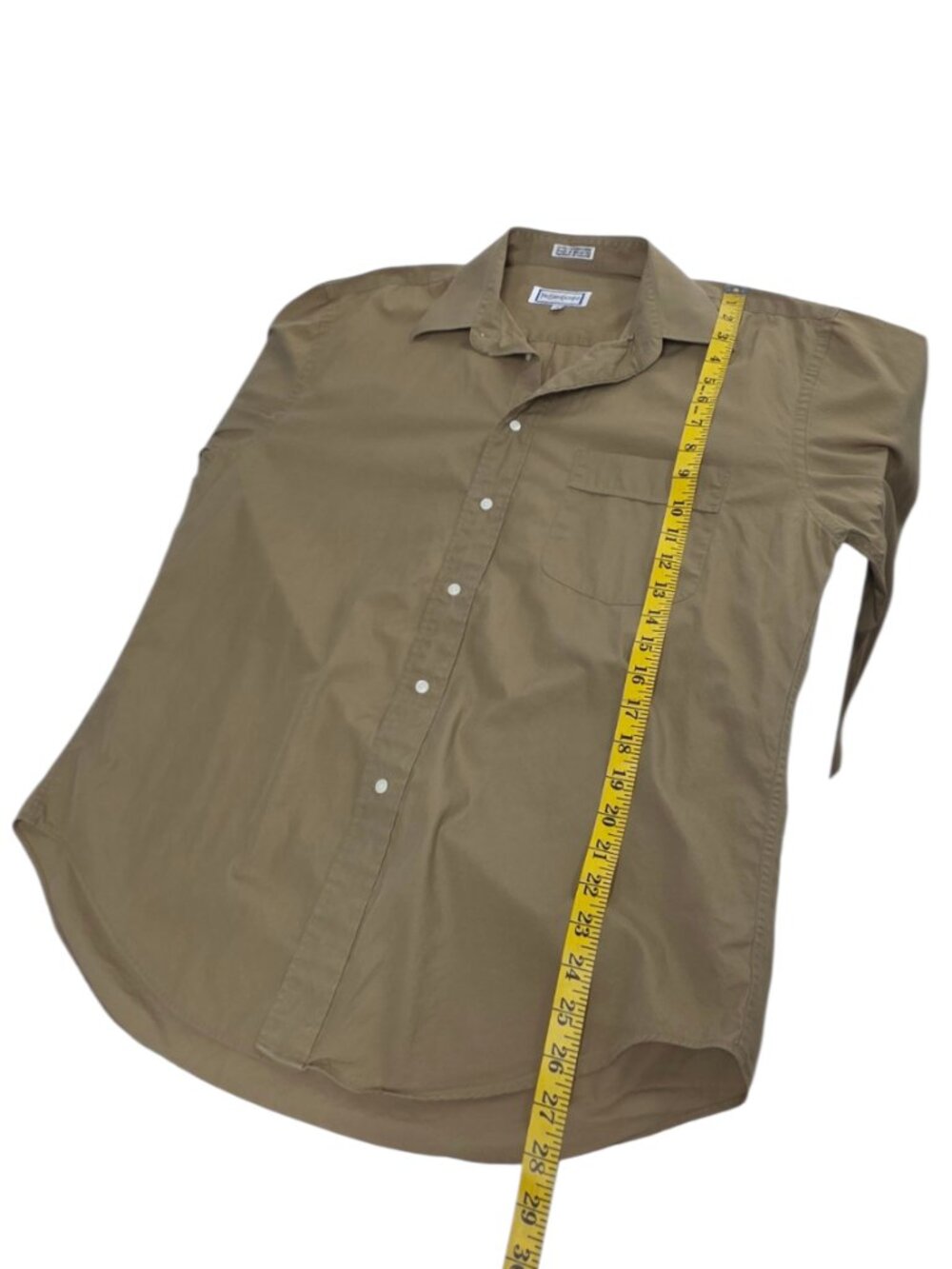 Yves Saint Laurent Men's Cotton Button Up Long Sleeve Shirt, Size 16 32/33 - Picture 5 of 8